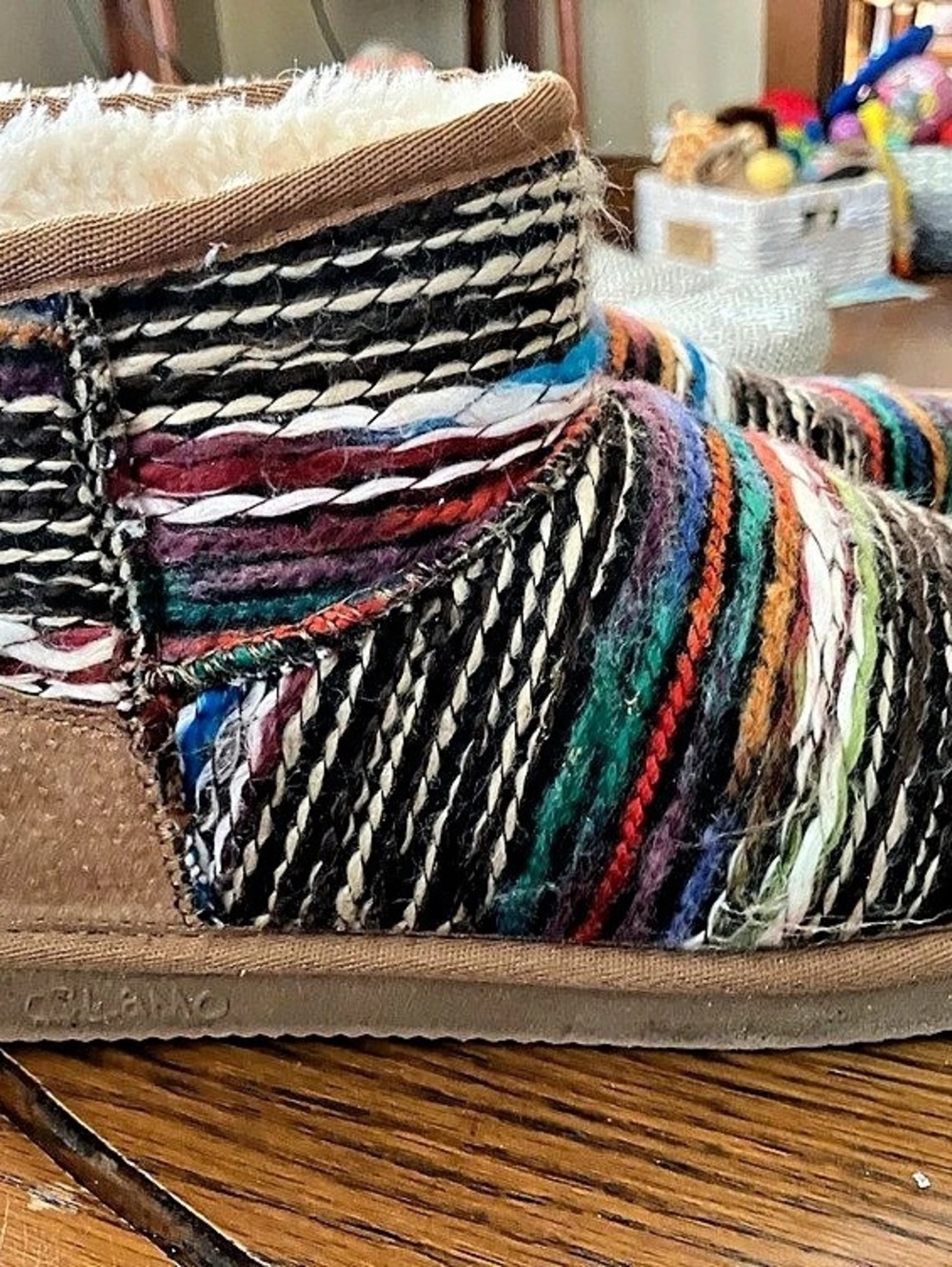 LAMO Multicolor Striped Winter Boots US 9